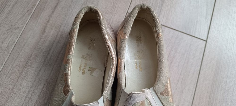 Skórzane trampki 37