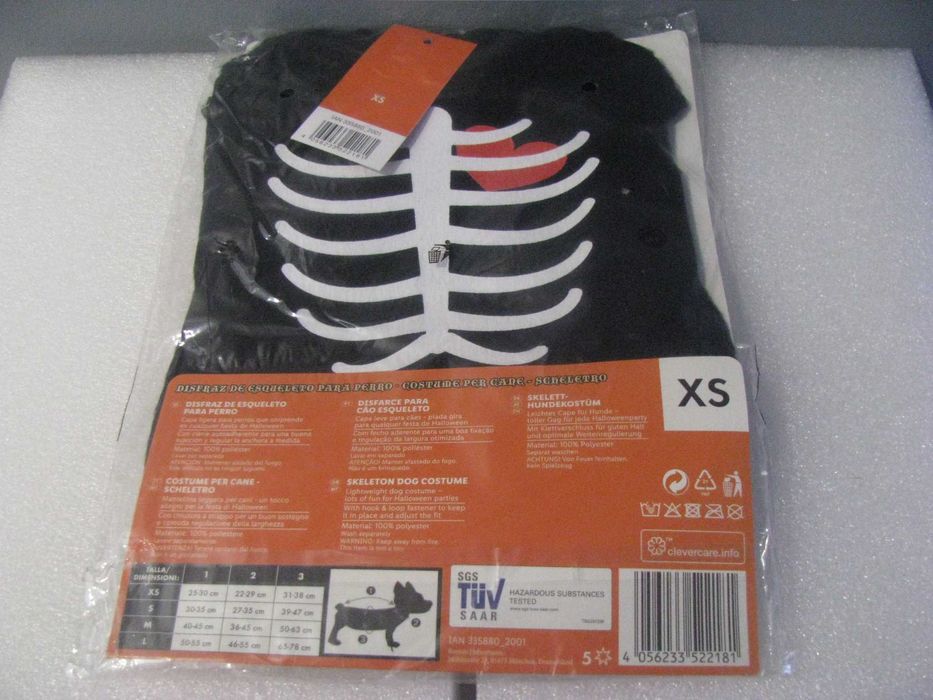 Nowe przebranie kostium dla psa na halloween XS