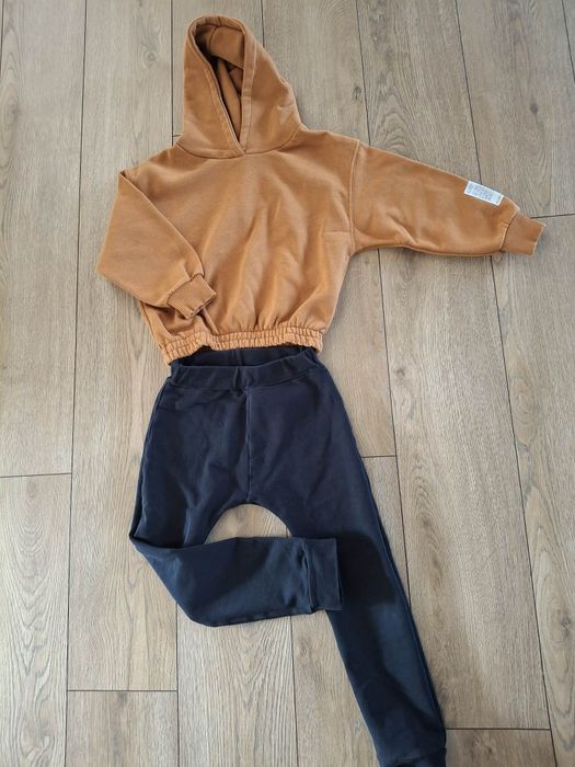 Komplet dres Zara 116 chłopięcy bluza oversize spodnie joggery