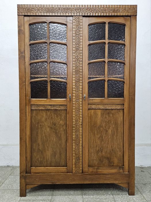 Stylowa biblioteczka sosnowa z Francji /