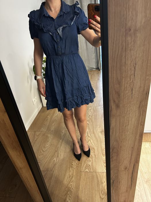 sukienka-jeansowa-z-falbankami-taranko-r-36-warszawa-w-ochy-olx-pl