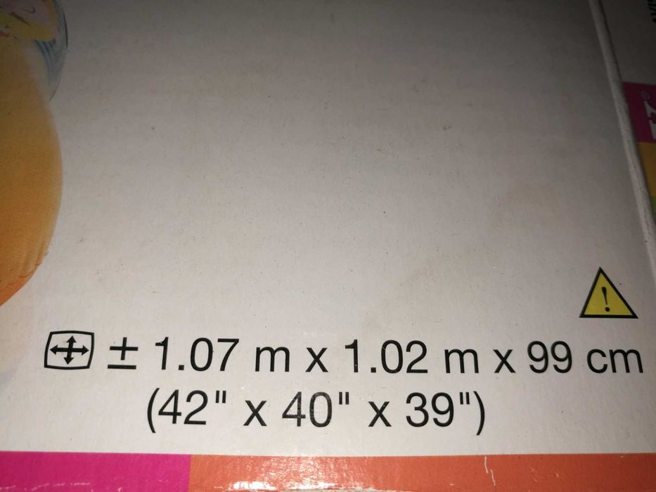 Piscina bebe com proteção solar lindo brinquedo par crianças como nova