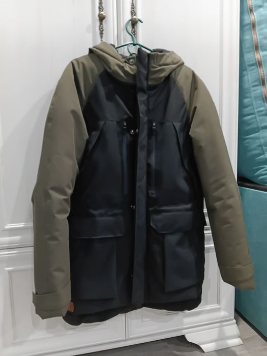 Чоловіча парка Pobedov, чорний хакі, розмір  S, M.