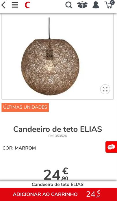 Candeeiro de teto64739666773633123
