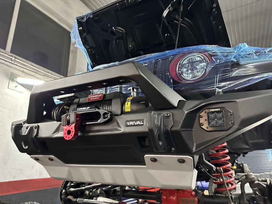 Jeep Wrangler передній бампер алюміній Rival