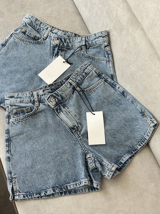 Шорти джинсові Zara висока посадка 7 моделей