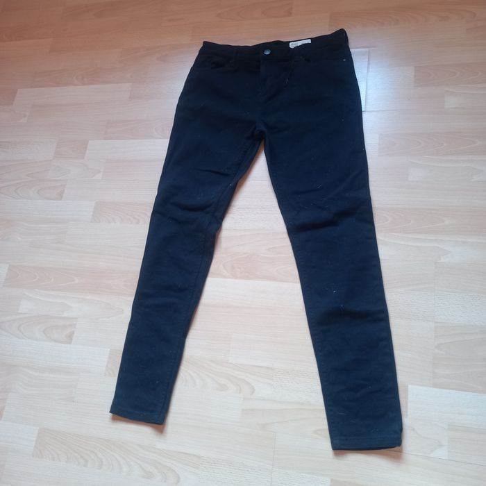 Spodnie czarne jeansy nowe męskie w34/L32