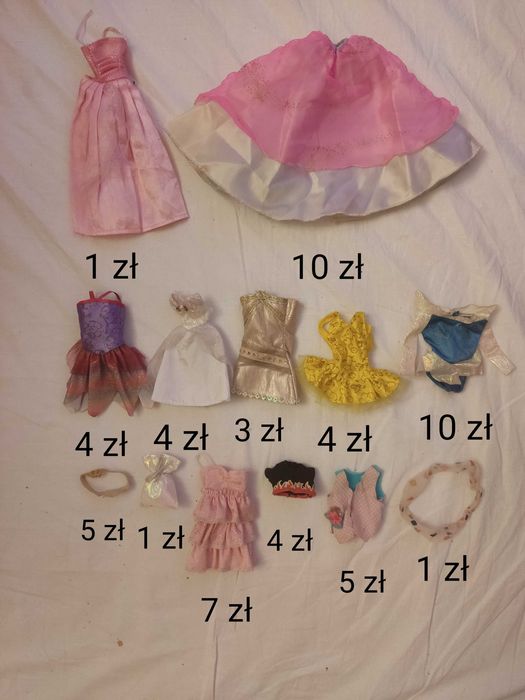 Lalki Barbie ubranka