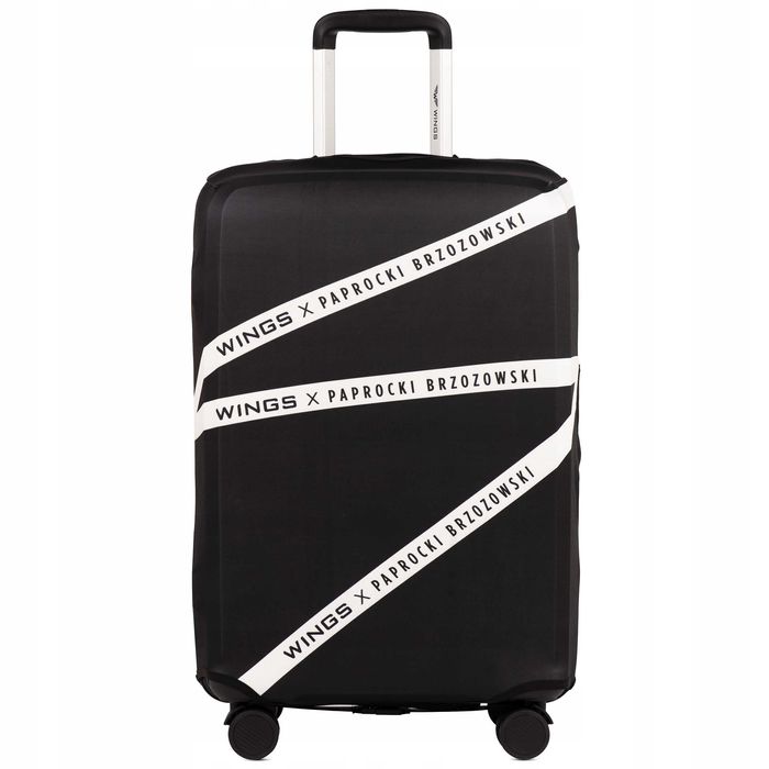 Wings Pokrowiec Ochronny Na Średnią Walizkę Czarny Paprocki Brzozowski