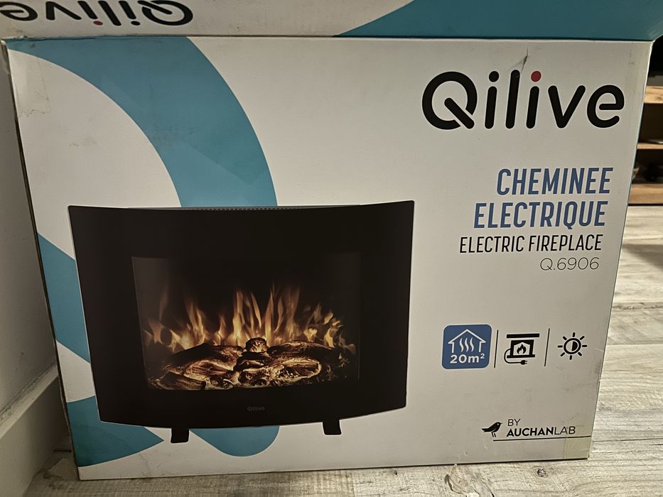 Lareira Elétrica Qilive Q.6906 Preto 2000w