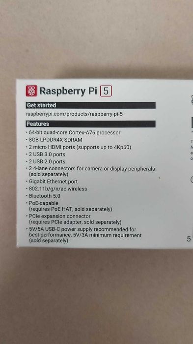 Raspberry pi 5 8Gb Novo