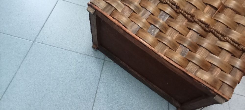 Cesta de lenha para lareira/salamandra