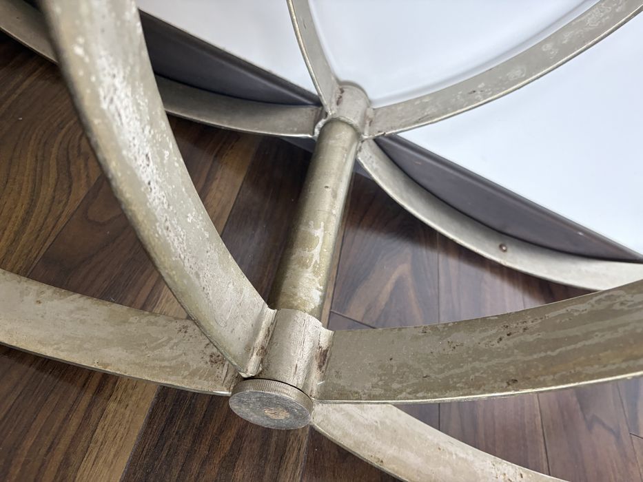 Consola/Aparador de Design Area em Metal Dourado e Vidro – 120 cm