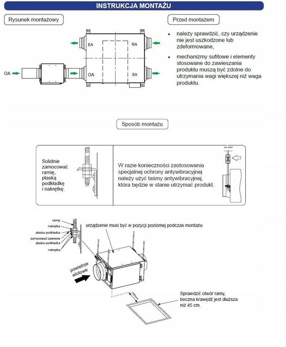 BOX ANTYSMOGOWY Filtracyjny FI200 Rekuperacja