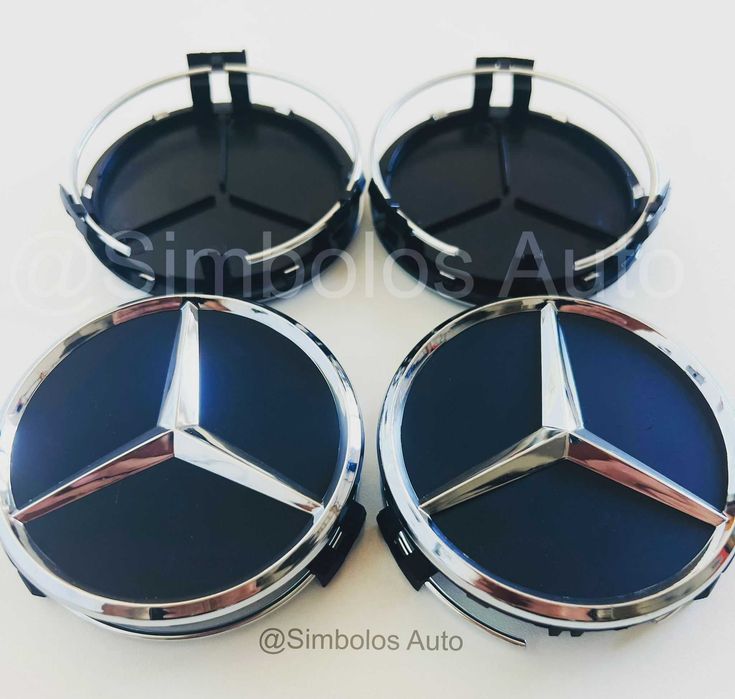 4 Centros Tampas Jantes Mercedes-Benz