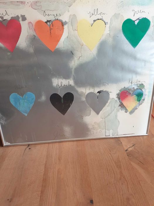 Jim Dine"Eight Hearts"-sztuka Pop-Art