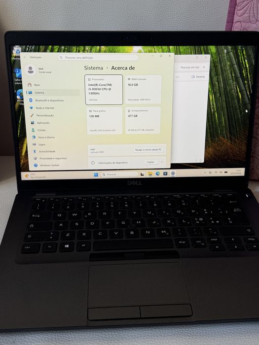 Portátil Dell Latitude 5400 | Intel i5 8ª Gen | 16GB RAM | SSD 512GB | Como Novo