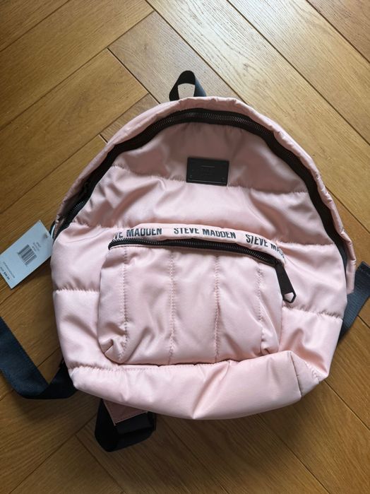 Steve Madden różowy bladoróżowy damski plecak pikowany