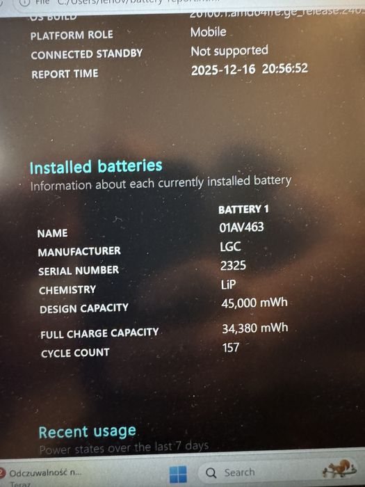 Laptop Lenovo ThinkPad L480 – 8 GB RAM | SSD 256 GB | Windows 11 Pro