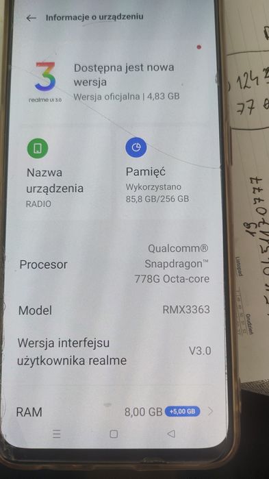 Sprzedam telefon realne gt master edition