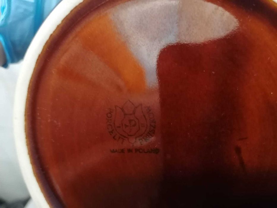 Serwis zestaw kawowy porcelit kamionka Pruszków PRL GRATIS