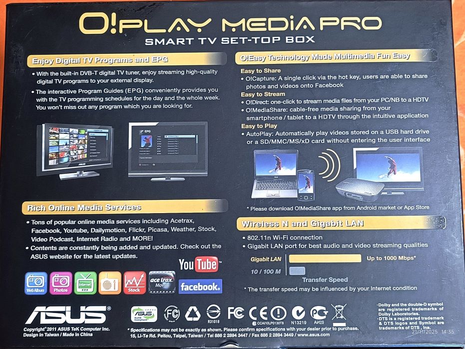 ASUS O!Play Media Pro Smart TV