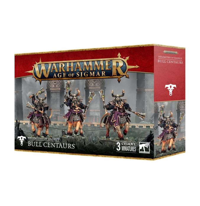 3X BULL CENTAURS Helsmiths of Hashut Warhammer AOS Nowy