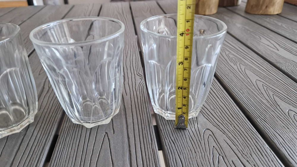 3 copos de vidro vintage Crisal