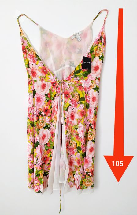 М ПЛЯЖНЫЙ Сарафан пляжный цветастый Пляжая туника накидка на купальник