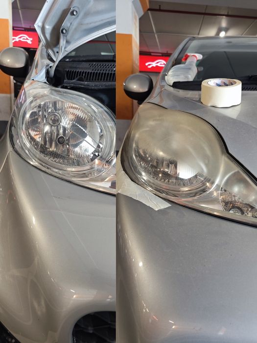 Recuperação das ópticas de farol