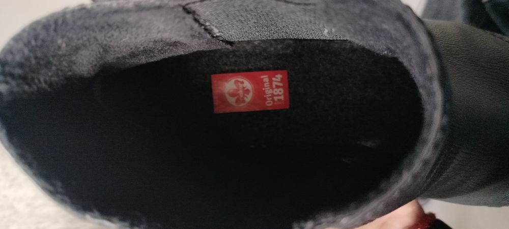 Nowe czarne damskie botki typu sztyblety marki Rieker,