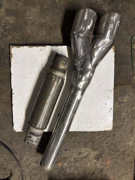 Koncowka przelotowa wydechu 2x76mm