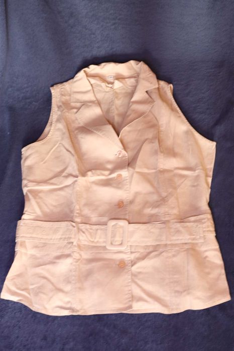 Блузка бежева льон