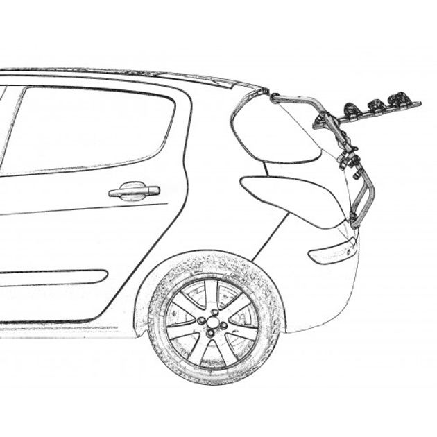 Agura spider 3 Велокріплення до WRX STI на кришку багажника