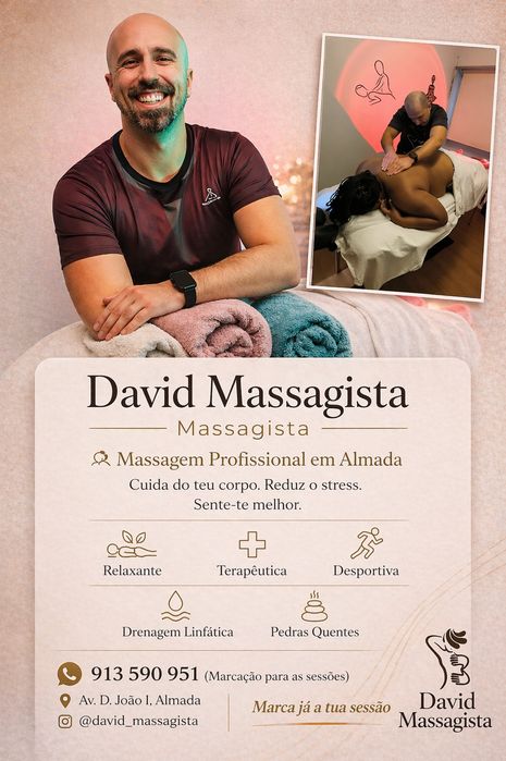 Massagem Terapêutica, Relaxante,Desportiva e Drenagens Modeladoras