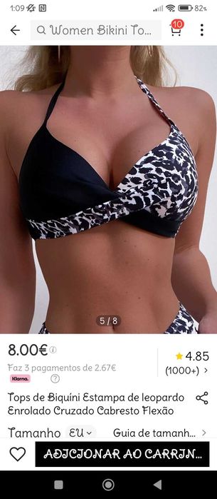 Vendo Novo parte superior biquíni SHEIN