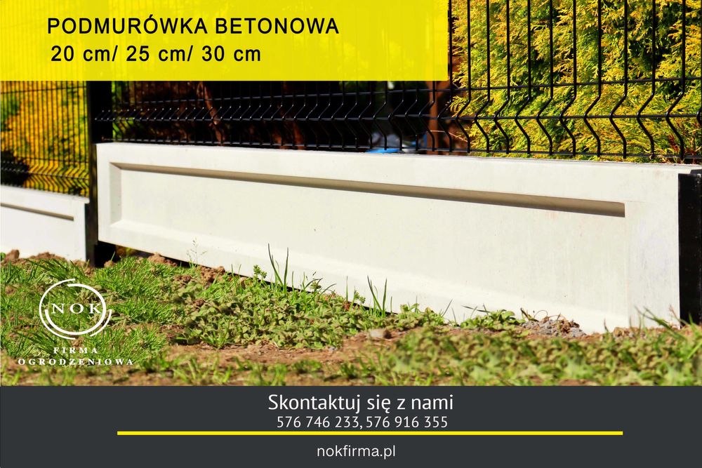 Podmurówka betonowa 20/25/30 cm, Wieliczka