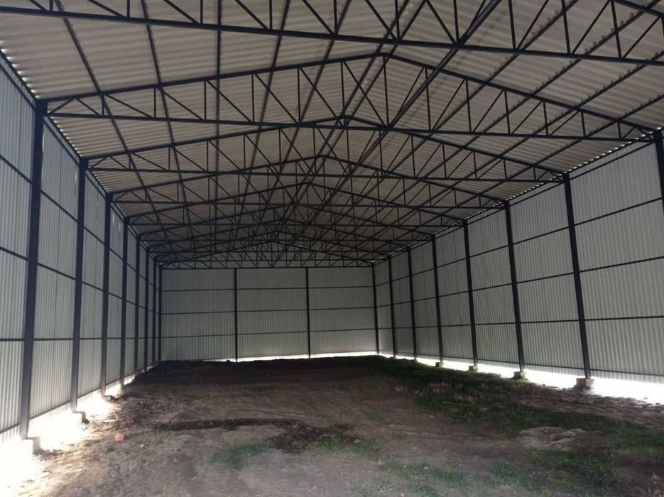 Ангар Прямостінний в Україні. Будуємо Склад під ключ Зерносховище