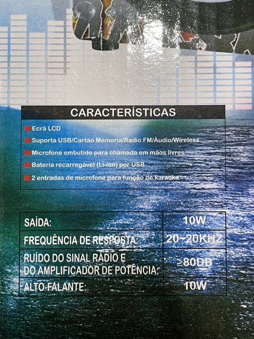 Coluna de som Karaoke Party 10W