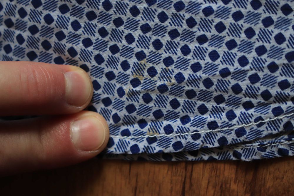 Koszula Marc O'Polo r. M nieb. dł rękaw wzór bawełniana męska