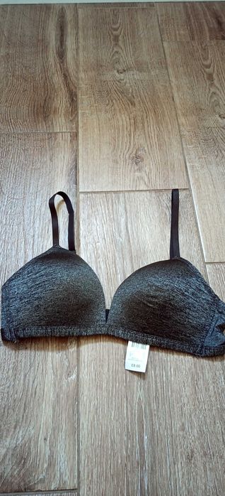 Biustonosz stanik bez fiszbin szary 80B Primark