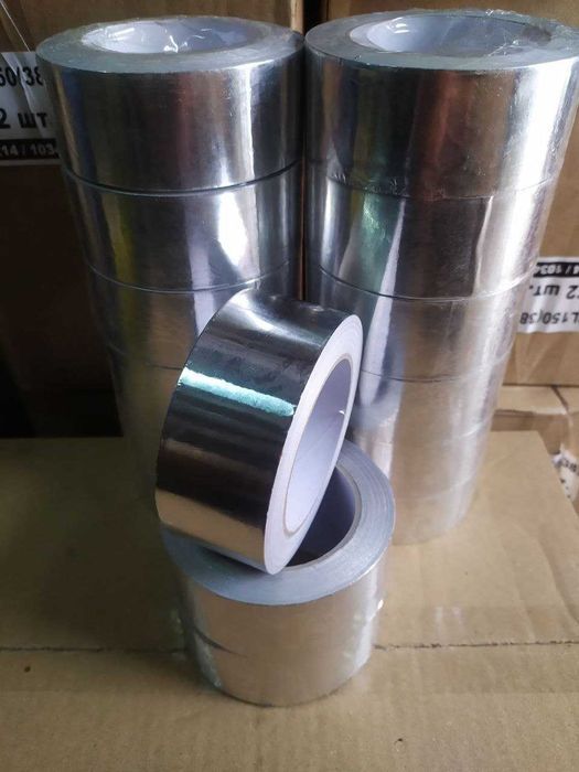 Алюмінієвий скотч 48 мм * 50 м термостойкая алюминиевая лента