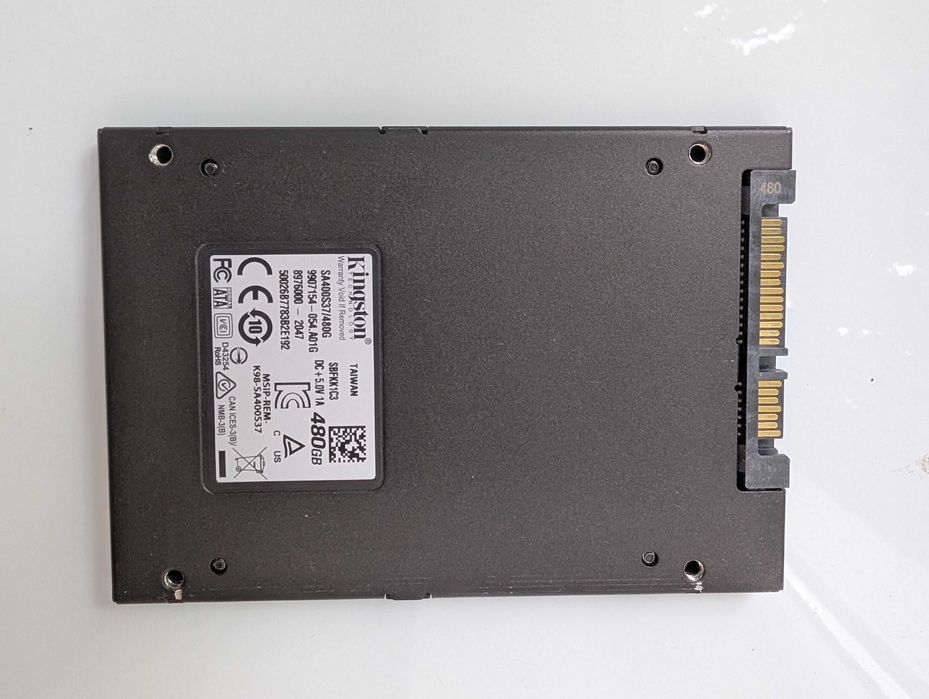 Накопичувач SSD Kingston A400 480GB SATA 2.5" (SA400S37/480G)