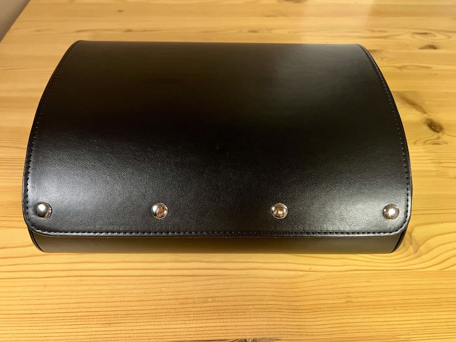 Etui na 6 zegarków Podróżne Skóra PU Czarny