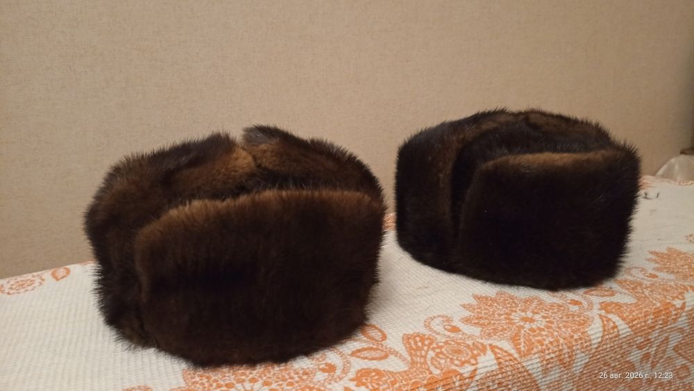 Норковая зимняя шапка