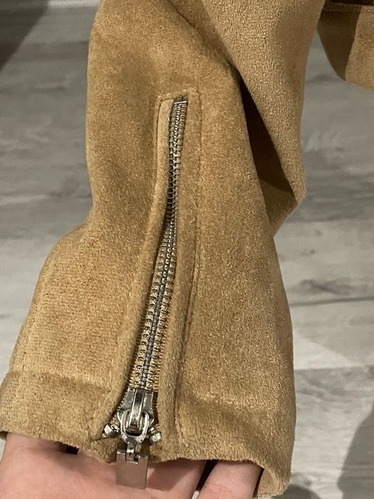 Zamszowa kurtka ramoneska damska flamant rose S