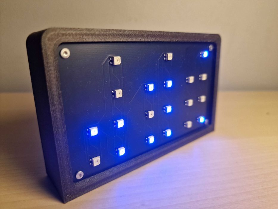 Zegar binarny v2 #diodyProgramowalne #binaryClock