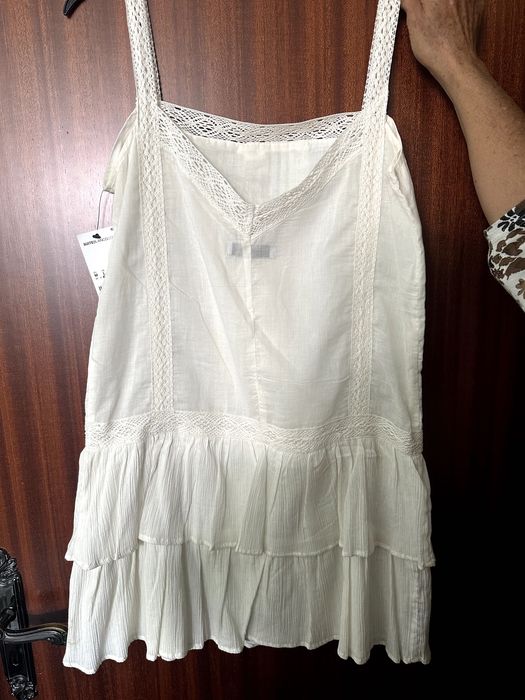 Vestido Branco NOVO M Blanco