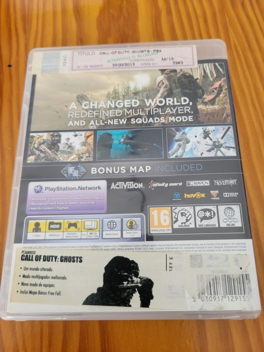 Ps3 call of duty ghosts