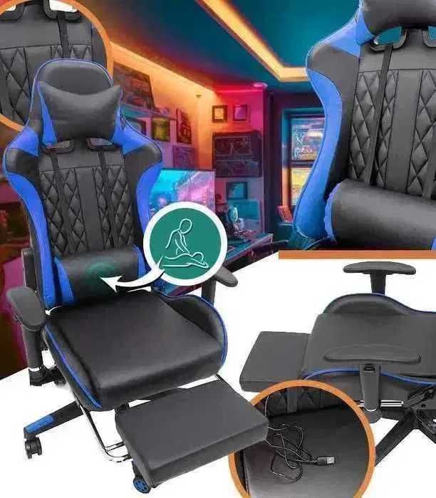 Игровое кресло Primaveo з подушками ігрове крісло анатомічне для спини